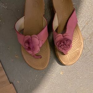 Pink Floral Women's Sandals